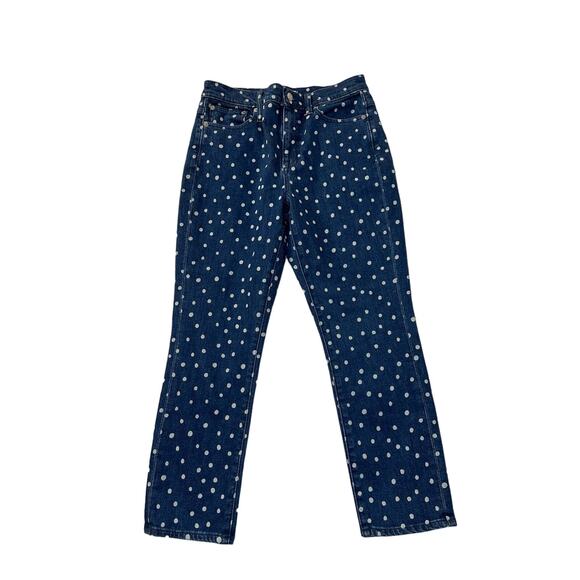 Madewell Cropped Jeans with Dot Pattern - Picture 4 of 9